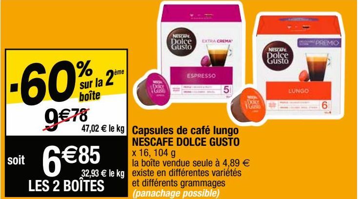 capsules de café Nescafé