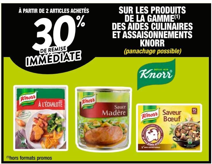 aides culinaires Knorr