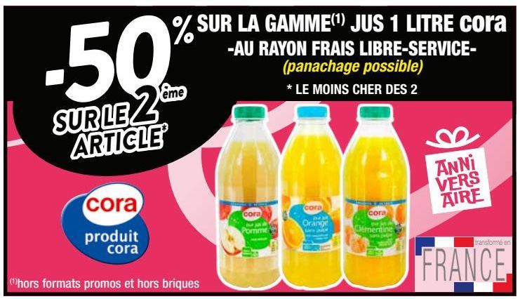 jus de fruits Cora