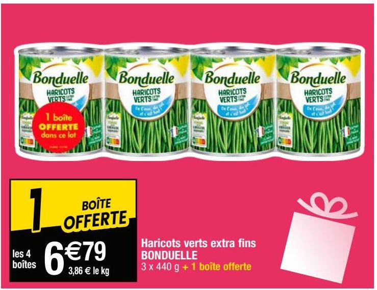 haricots verts Bonduelle