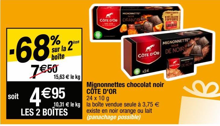 chocolat noir Côte d'or
