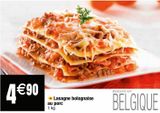 Lasagne bolognaise offre à 4,9€ sur Cora