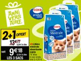 Litière pour chats Cora offre à 4,59€ sur Cora