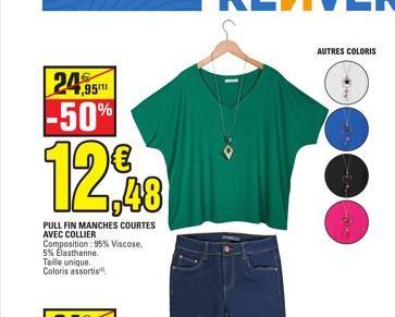 Promo Socquettes courtes homme 72% coton -26% polyester - 2% élasthanne.  Noir. 39/42 ou 43/46. chez Carrefour