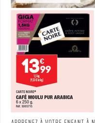 café moulu Carte noire