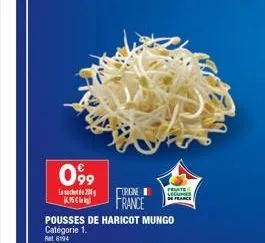 099  lace 200 5  urgne  france  fruits  lecures se france  pousses de haricot mungo catégorie 1.  ret 6194 