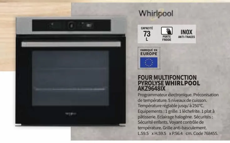 four multifonctions whirlpool