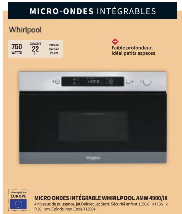 micro-ondes Whirlpool