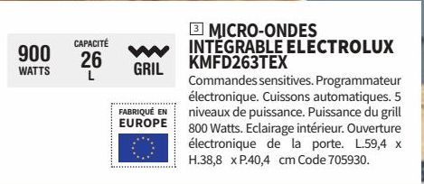 micro-ondes Electrolux