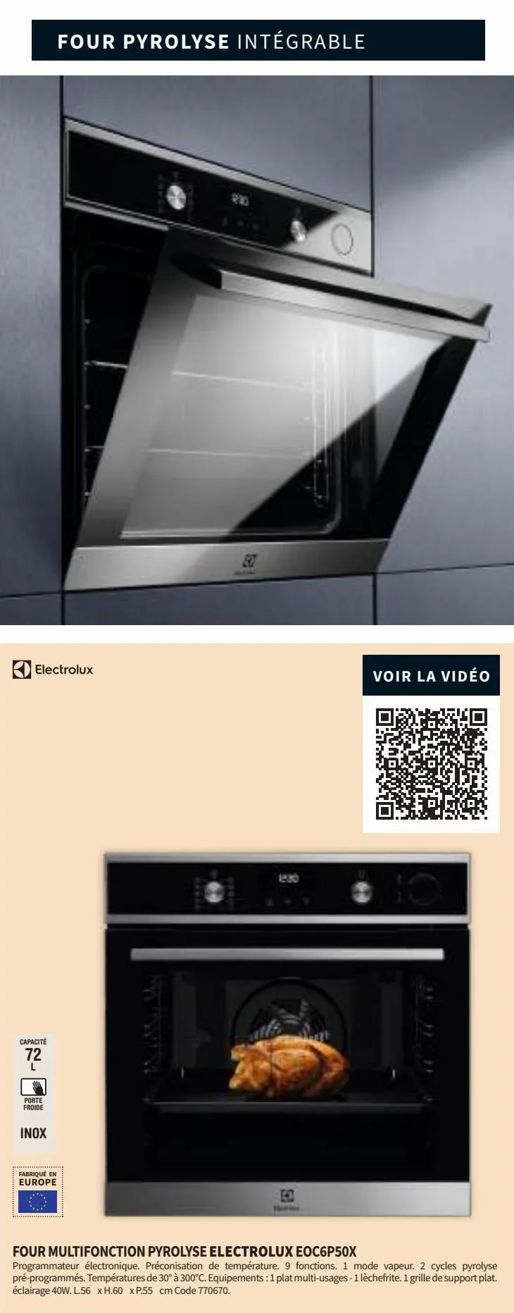 four multifonctions electrolux
