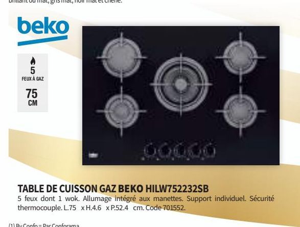 table de cuisine Beko