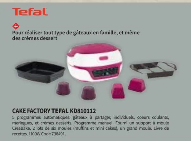 ustensiles de cuisine tefal