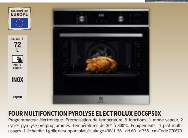 four multifonctions Electrolux