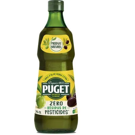 huile d'olive vierge extra zéro  résidu puget