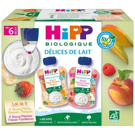 gourdes aux fruits multipack  hipp biologique
