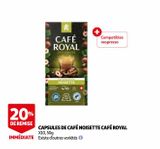 CAPSULES DE CAFÉ NOISETTE CAFÉ ROYAL offre sur Auchan