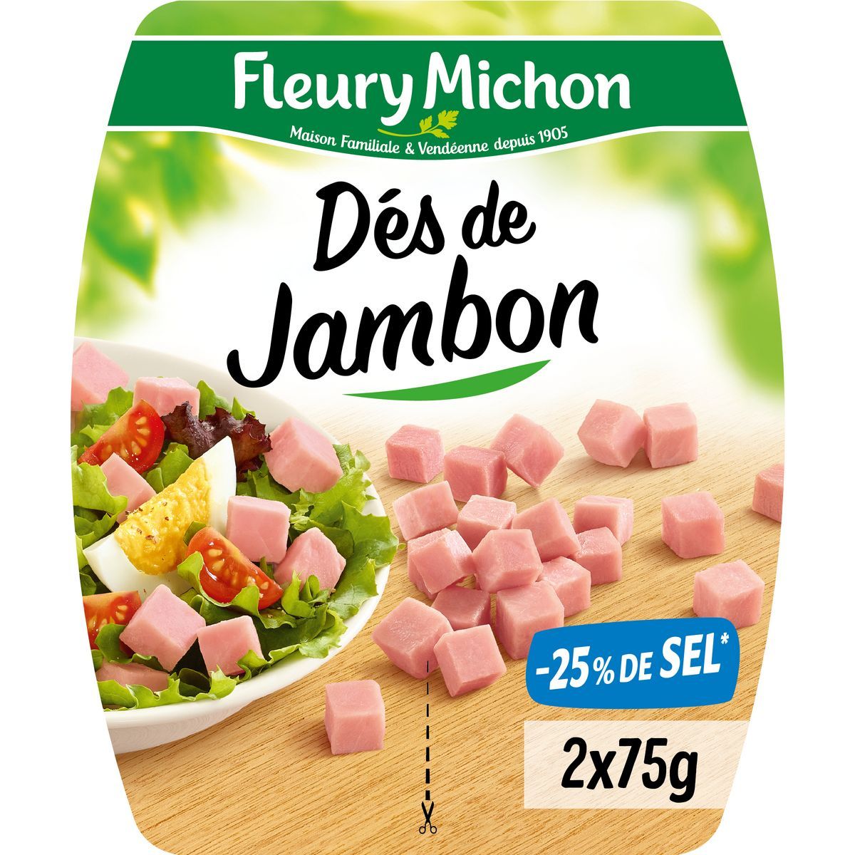DÉS DE JAMBON FLEURY MICHON