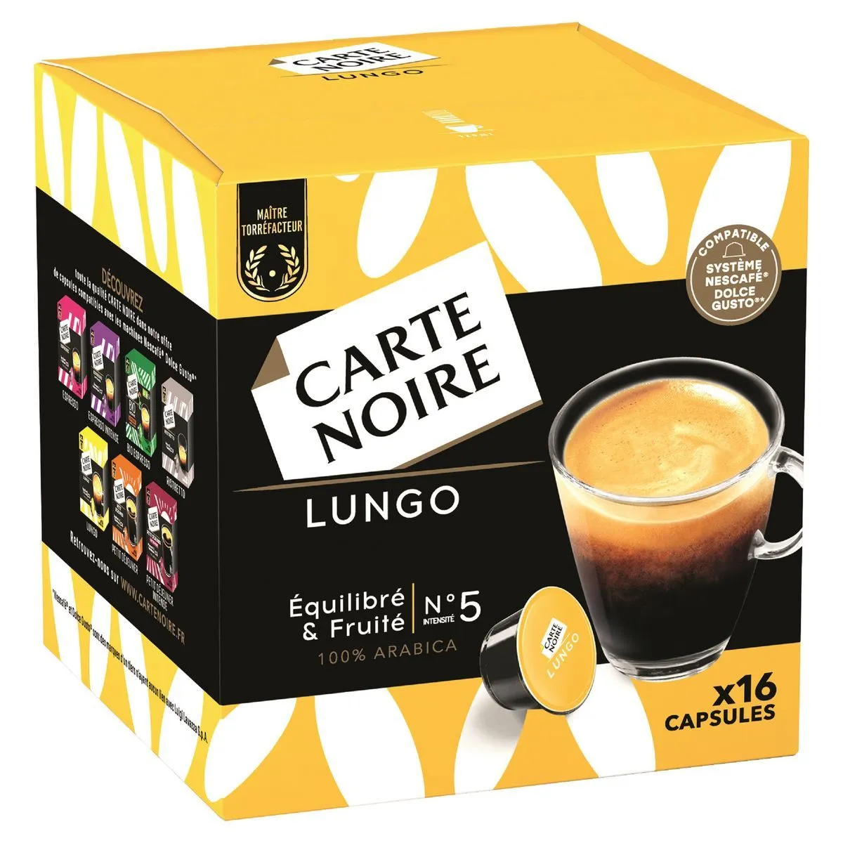 capsules café lungo carte noire
