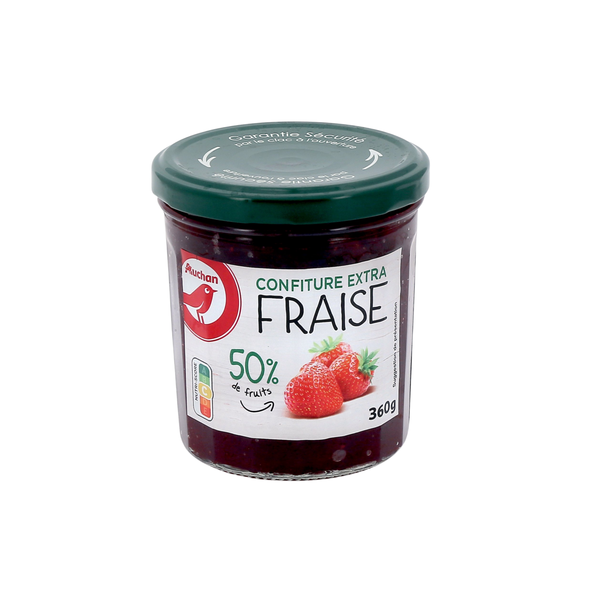 CONFITURE EXTRA FRAISE AUCHAN