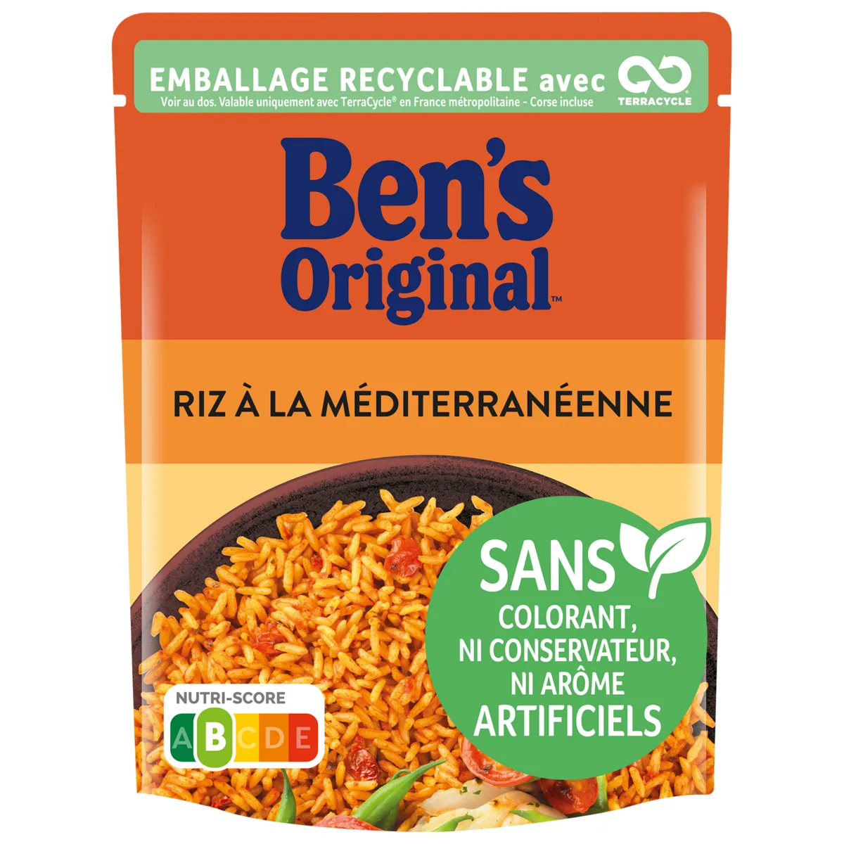 riz micro ondable à la méditerranéenne ben's original