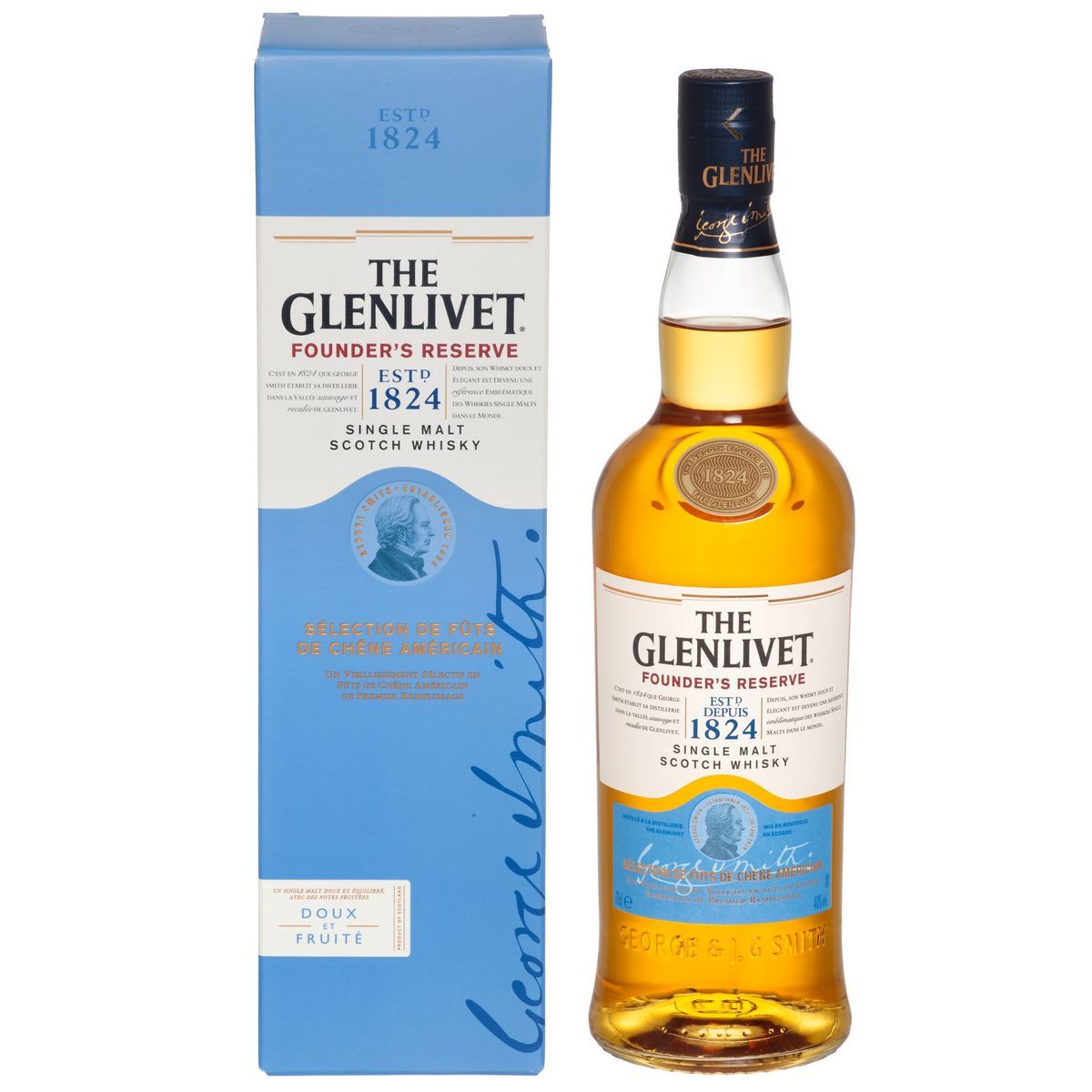 WHISKY  GLENLIVET  FOUNDER'S  RESERVE