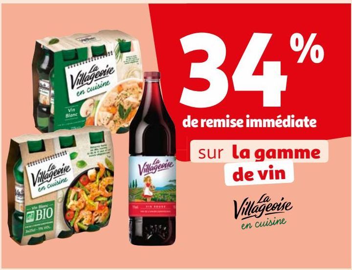 la gamme de vin La Villageoise en cuisine 