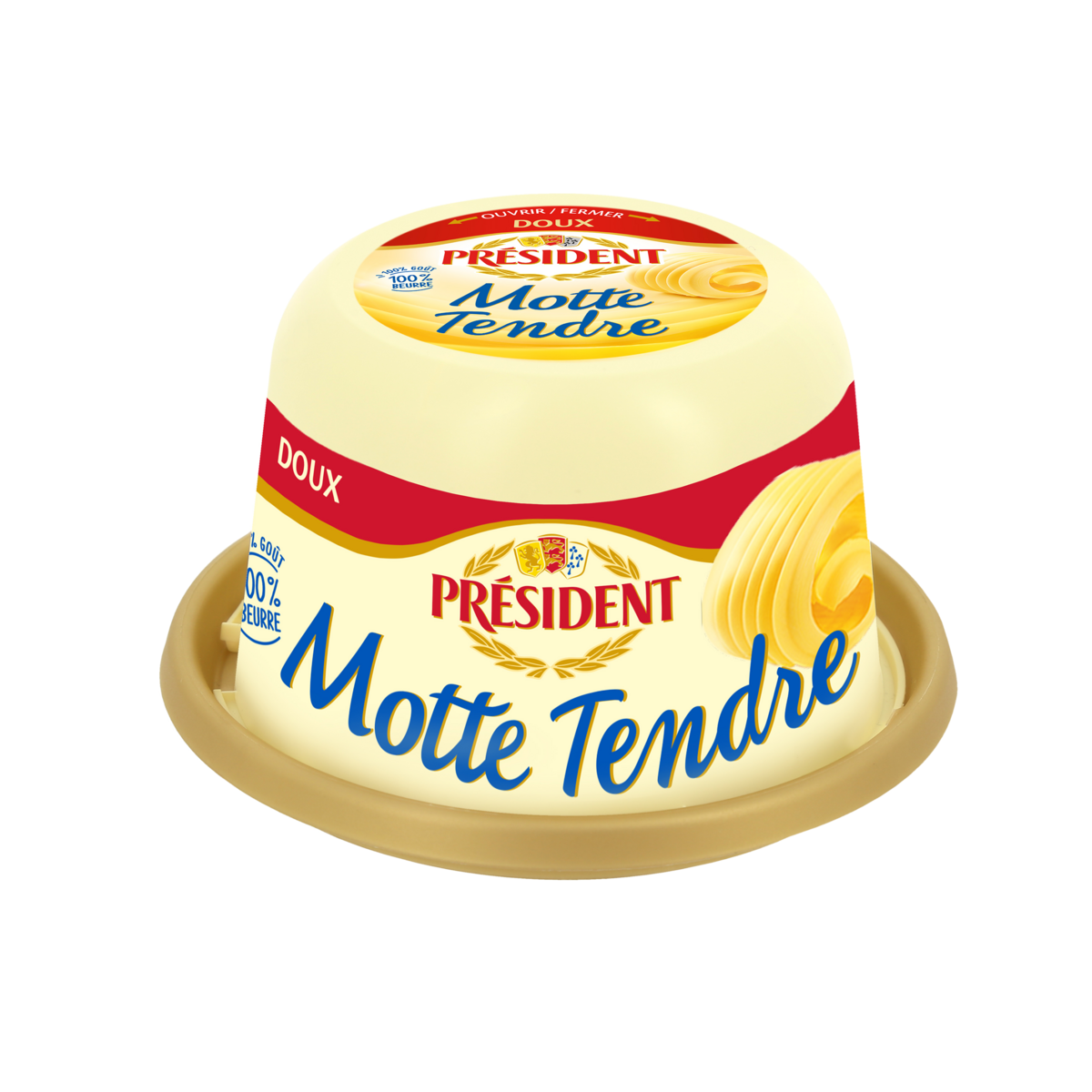 BEURRE LA MOTTE  TENDRE DOUX  PRESIDENT