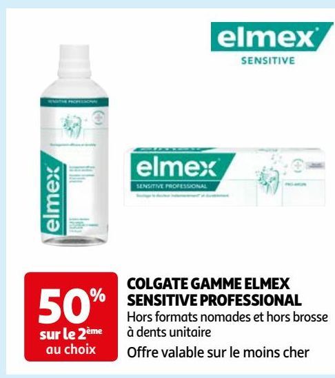 COLGATE GAMME ELMEX SENSITIVE PROFESSIONAL