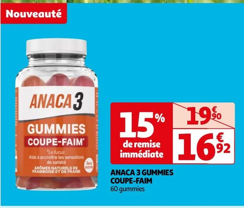 anaca 3 gummies coupe-faim