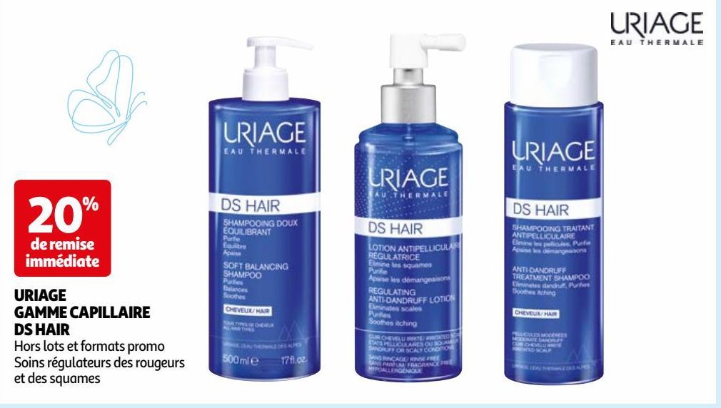  URIAGE GAMME CAPILLAIRE DS HAIR
