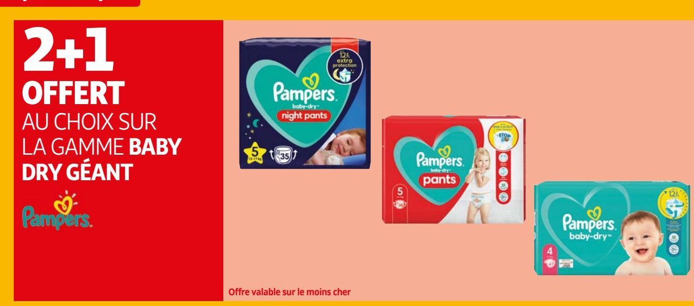 LA GAMME BABY  DRY GÉANT Pampers
