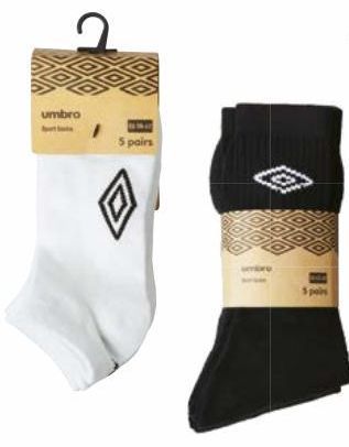 CHAUSSETTES OU MINI SOCQUETTES HOMME UMBRO