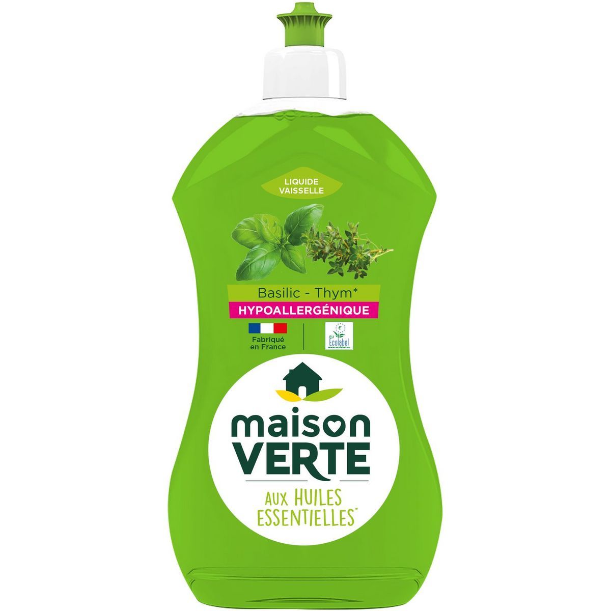 LIQUIDE VAISSELLE BASILIC THYM MAISON VERTE