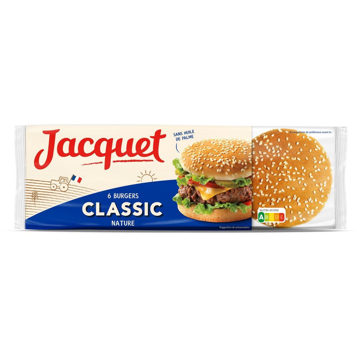 PAINS BURGERS CLASSIC NATURE JACQUET