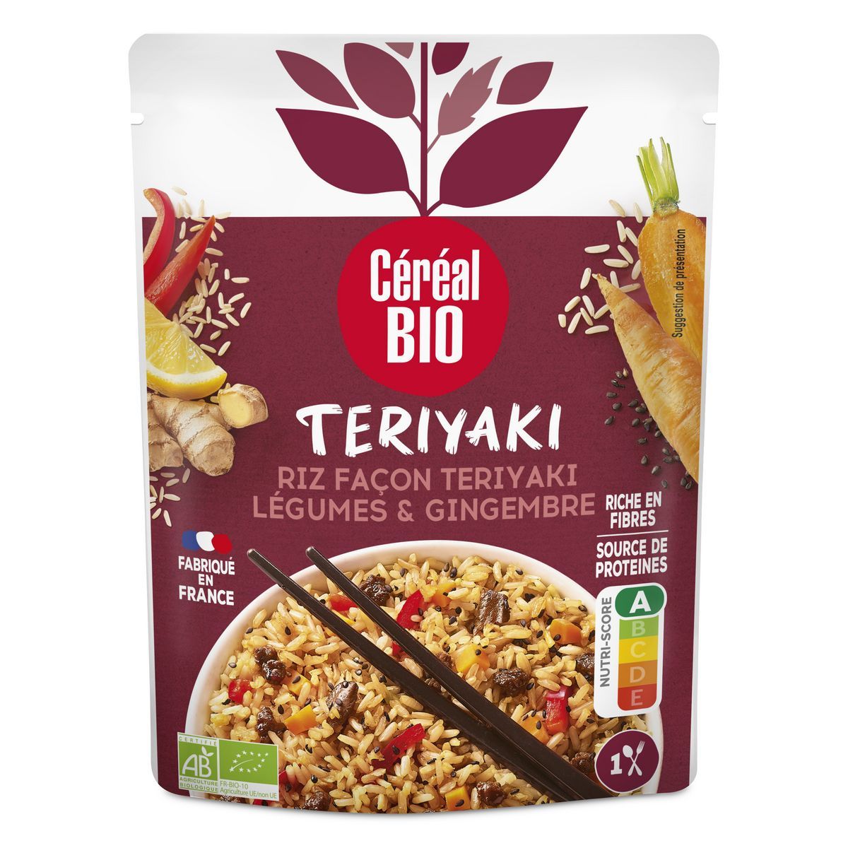 DOY RIZ FAÇON TERIYAKI LÉGUMES & GINGEMBRE BIO CÉRÉAL BIO