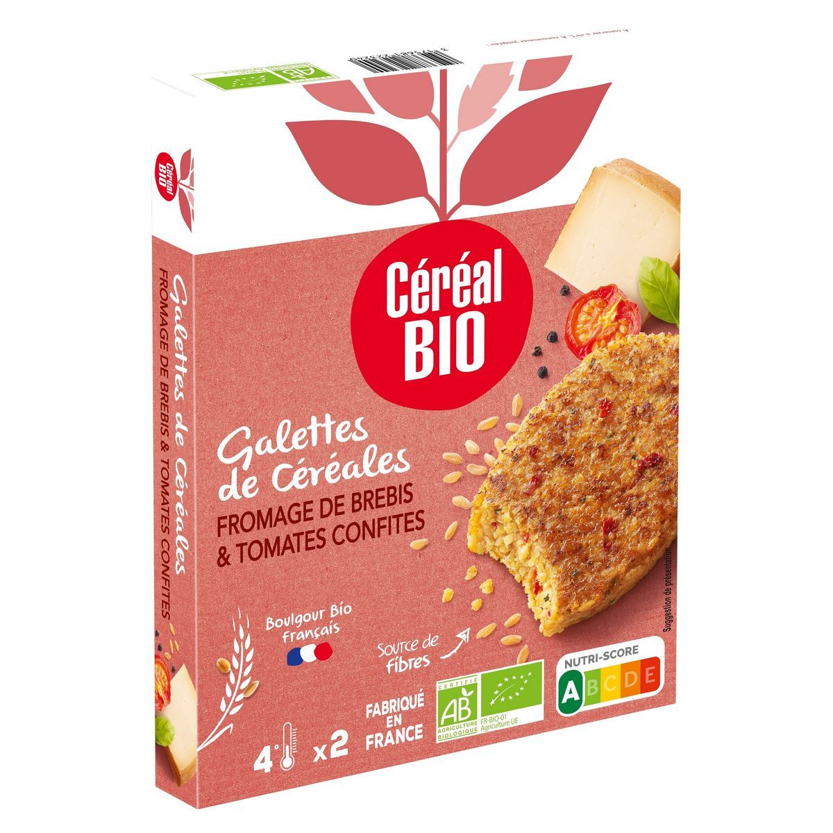 GALETTES DE CÉRÉALES BIO FROMAGE DE BREBIS & TOMATES CONFITES CÉRÉAL BIO