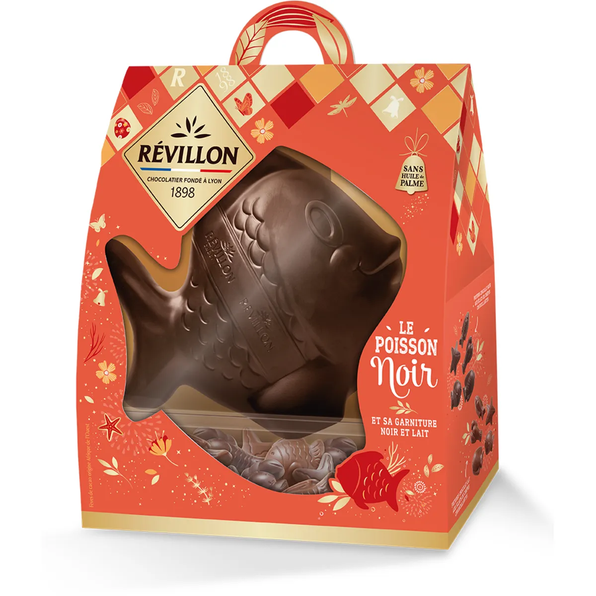 moulage chocolat au lait ou noir révillon