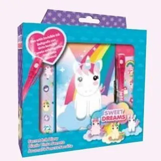 kit journal intime licorne