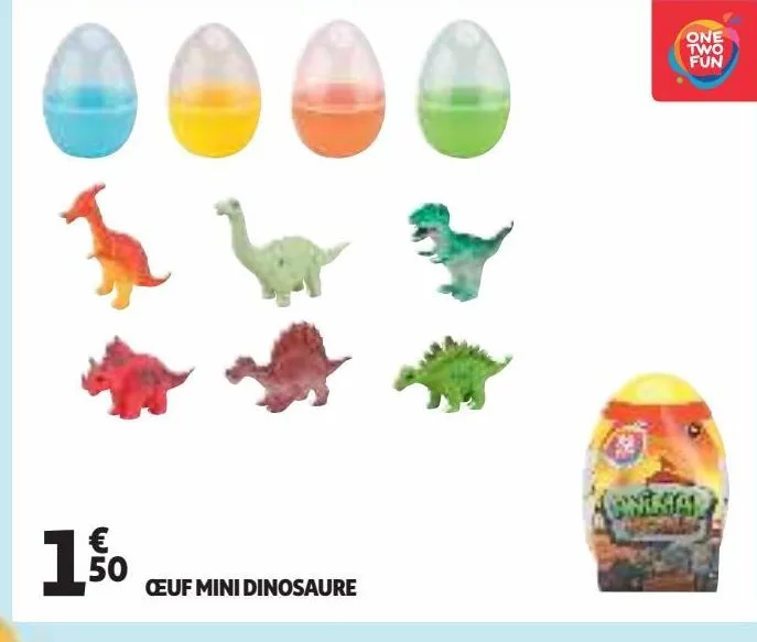 œuf mini dinosaure 