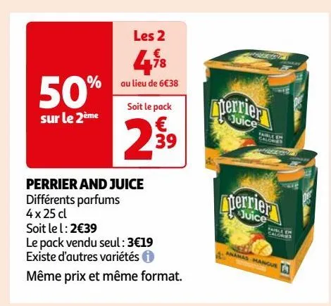 perrier and juice