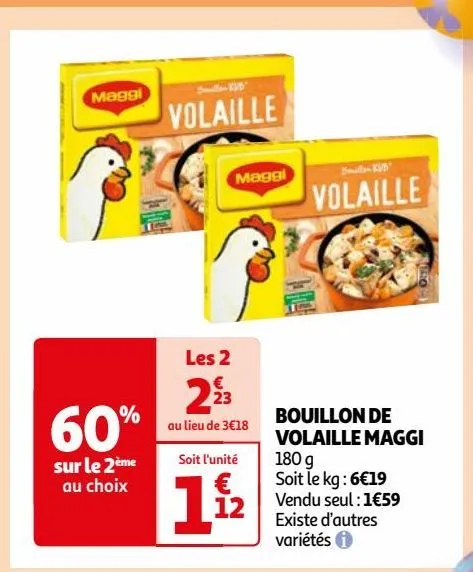 bouillon de  volaille maggi