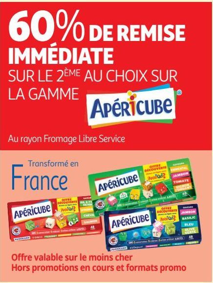 LA GAMME  Apéricube