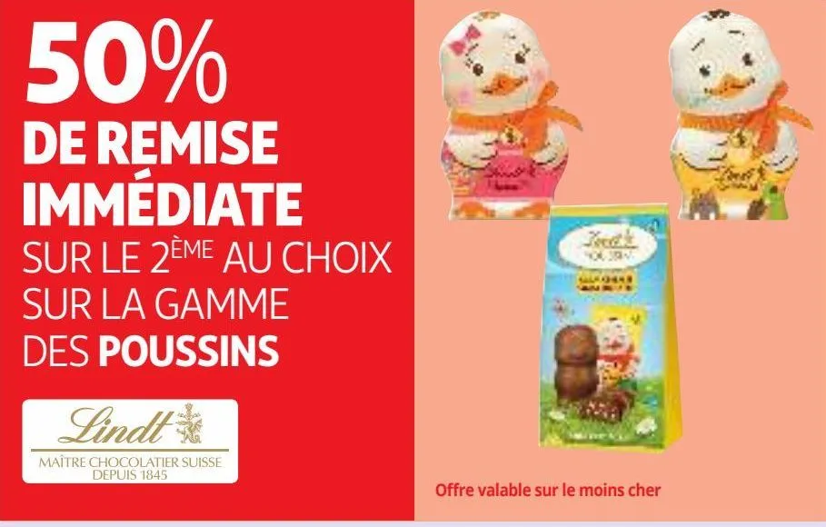  la gamme  des poussins lindt