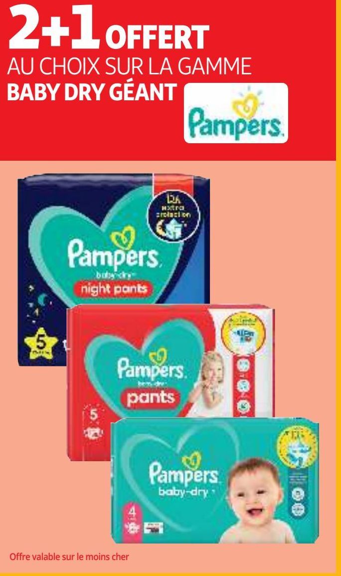 LA GAMME  BABY DRY GÉANT Pampers