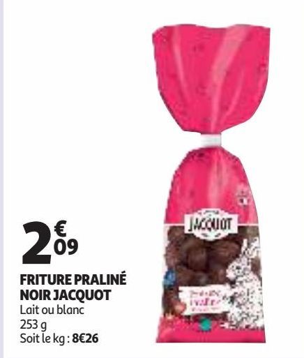 FRITURE PRALINÉ  NOIR JACQUOT