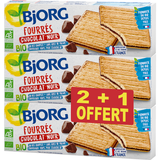 BISCUITS FOURRÉS CHOCOLAT NOIR  BIO BJORG offre à 4,65€ sur Auchan Supermarché