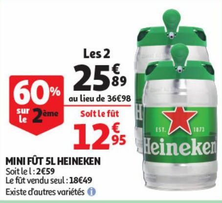 MINI FÛT 5L HEINEKEN