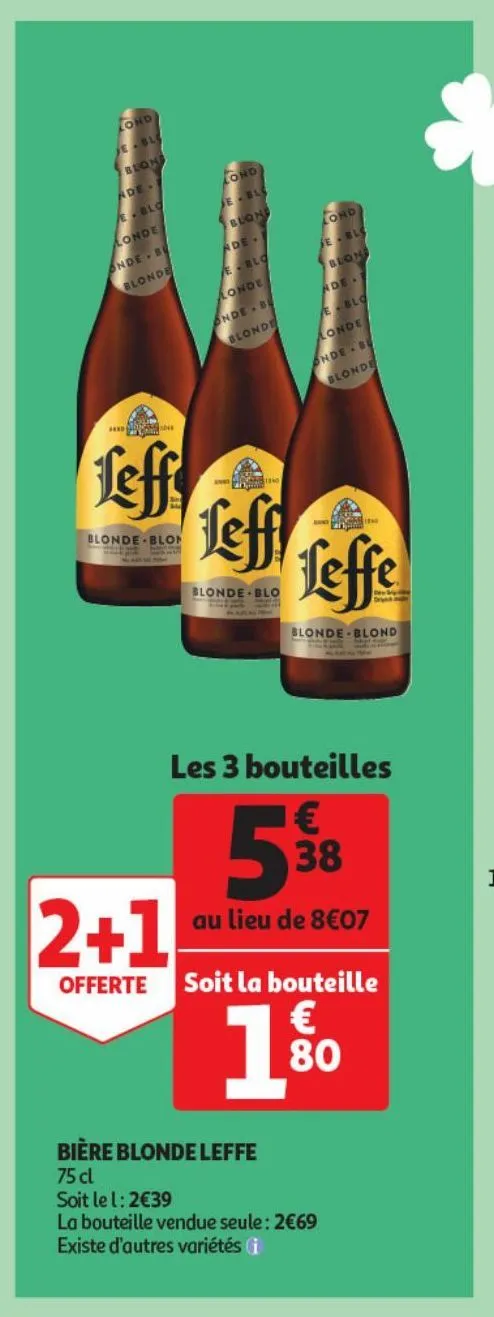 bière blonde leffe