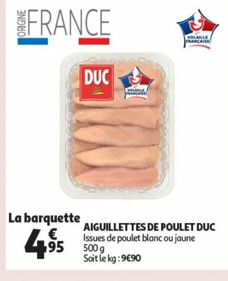 aiguillettes de poulec duc