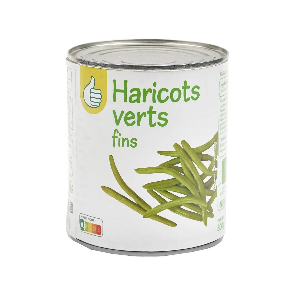 haricots verts fins pouce